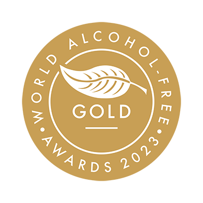 World Alcohol Free Awards Gold for Non-Alcoholic Cocktail. Mocktails, Ready-to-drink, Ready-to-pour, Award-winning.